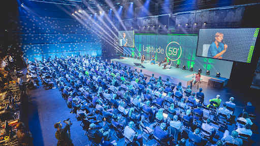 People watching Latitude59 Conference