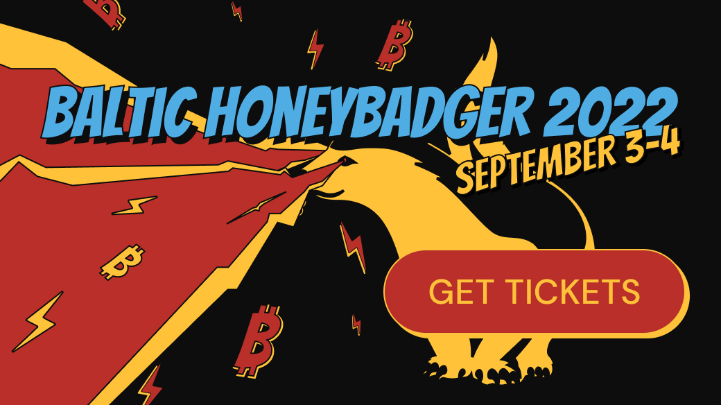 Baltic HoneyBadger 2022 event poster