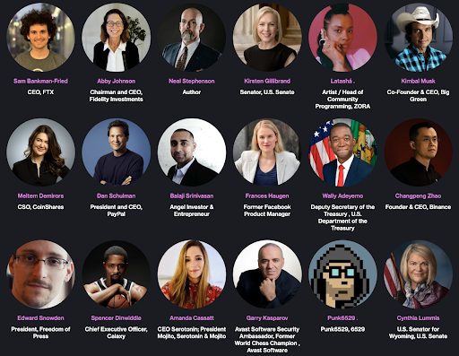 Consensus 2022 list of guests