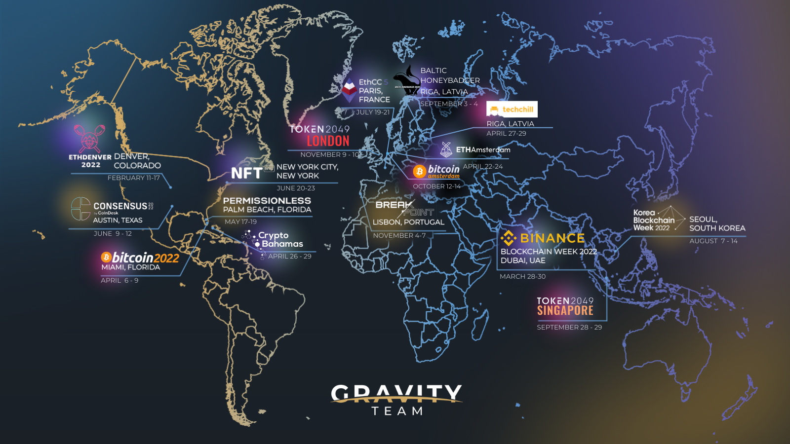 top crypto conferences 2022 calendar
