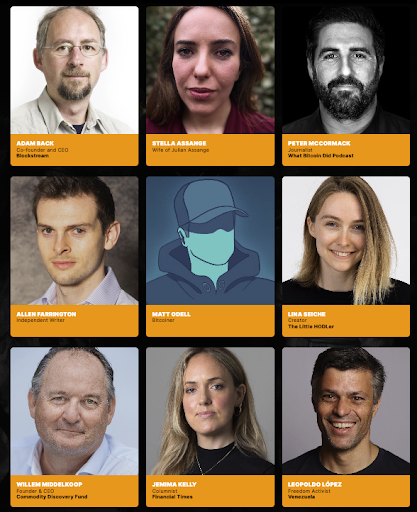 Bitcoin Amsterdam 2022 Conference Speakers