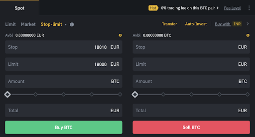 Crypto Trading Stop Limit