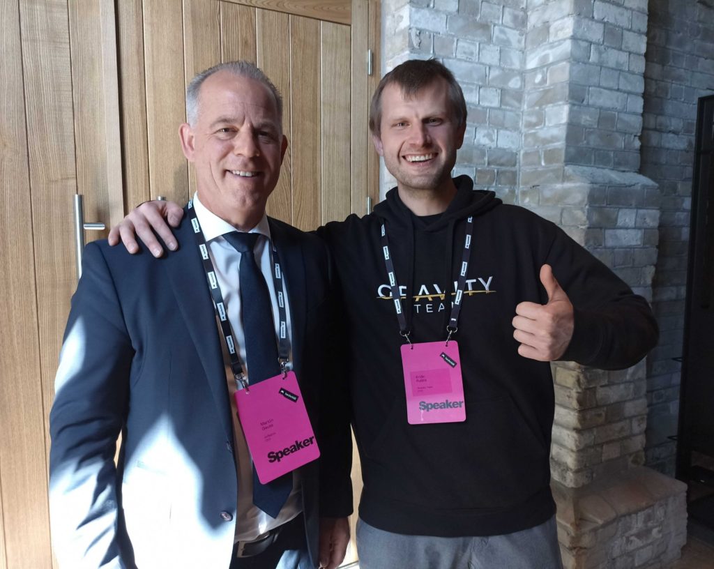 Kriss Pujats CTO Gravity Team and airBaltic CEO Martin Gauss